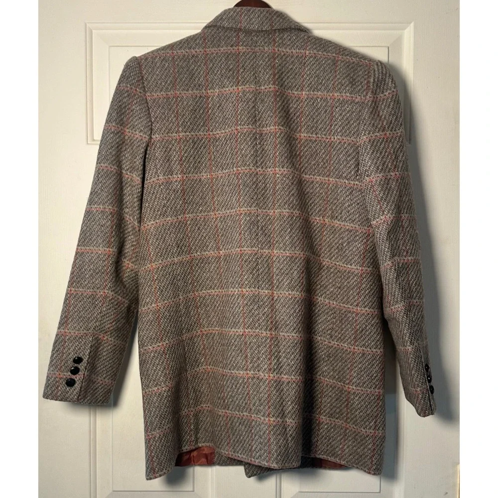 Vintage Giorgio Sant'Angelo 100% Pure Wool Double‎ Breasted Jacket Blazer Sz 10